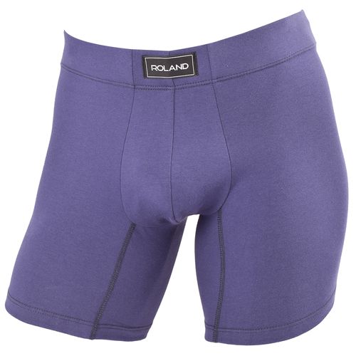 BOXER BASICO ALGODON ELASTICO RECUBIERTO PIERNA MEDIA AZUL MARINO