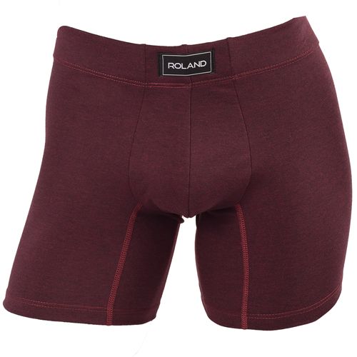 BÓXER BASICO ELASTICO RECUBIERTO PIERNA MEDIA ROJO VINO