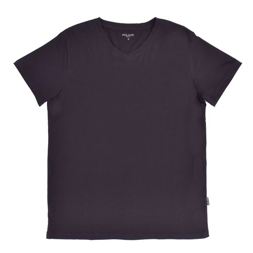 CAMISETA CUELLO V NEGRO