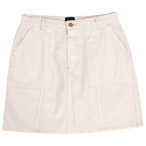 FALDA BOLSILLOS DENIM CRUDO