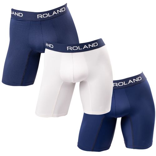 BOXER PIERNA LARGA MICROFIBRA AZUL MARINO