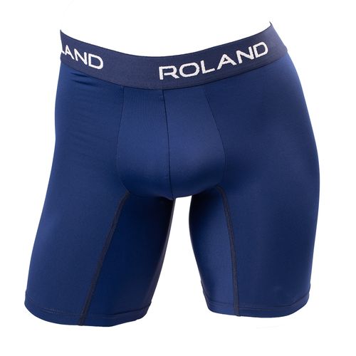 BOXER PIERNA LARGA MICROFIBRA AZUL MARINO