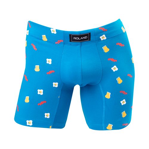 BOXER DESAYUNO ELASTICO RECUBIERTO TURQUESA
