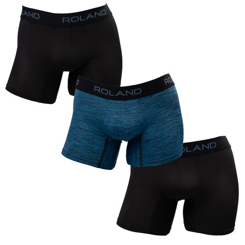 BOXER PIERNA MEDIA MICROFIBRA NEGRO