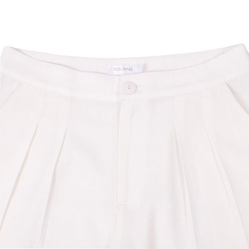 PANTALÓN LLANO LINO BLANCO