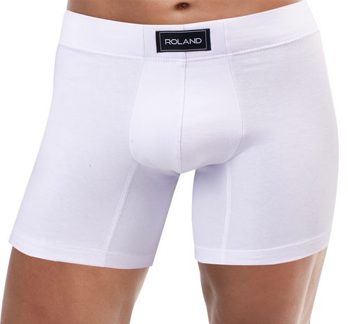 BOXER BASICO ELASTICO RECUBIERTO PIERNA MEDIA BLANCO