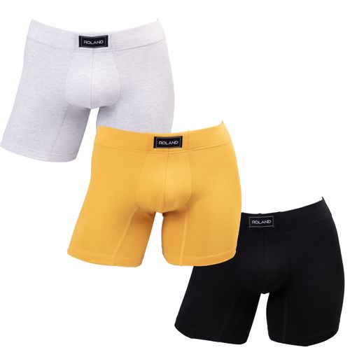 BOXER PIERNA MEDIA BASICO ELASTICO RECUBIERTO MOSTAZA