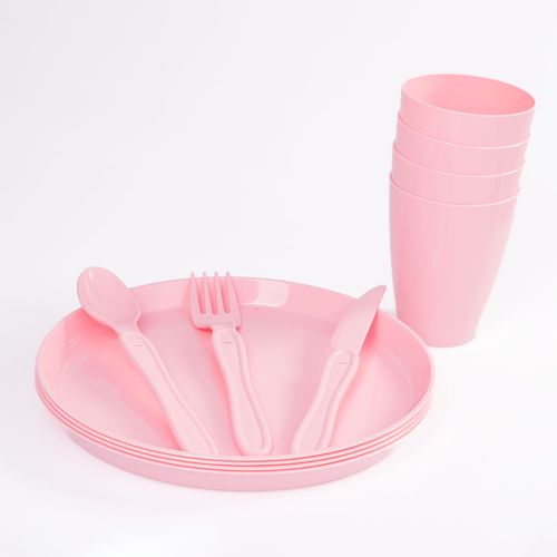 SET DE VAJILLA PLÁSTICO SURTIDO