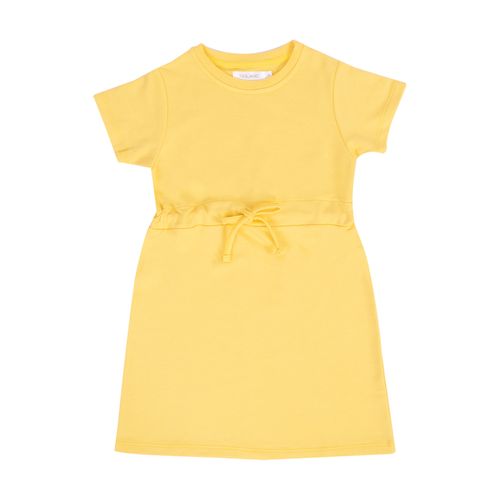 VESTIDO CUELLO REDONDO AMARILLO
