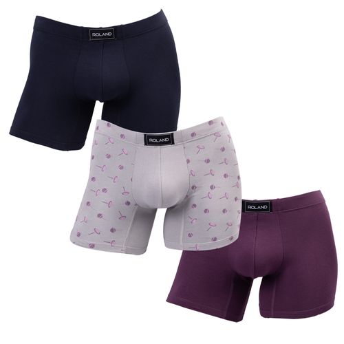 SET DE BOXER ELASTICO RECUBIERTO GRIS