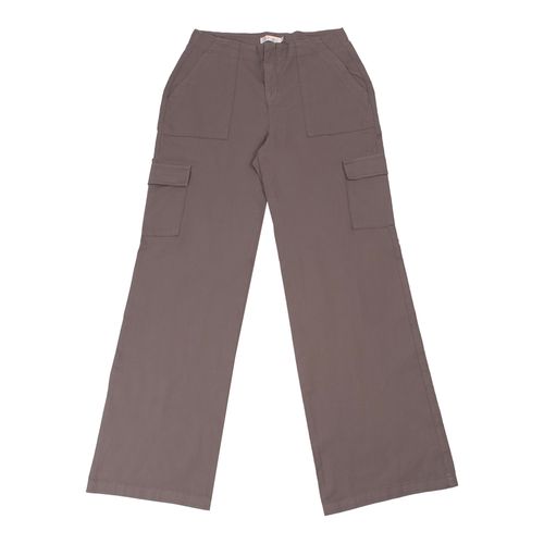 PANTALÓN CARGO PLANO GRIS