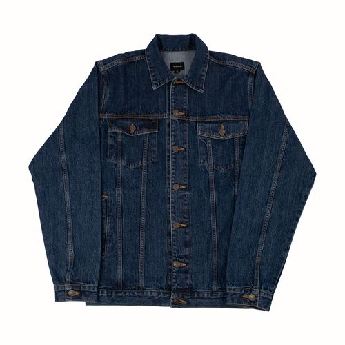 CHAQUETA BOLSILLOS DENIM AZUL-MEDIO