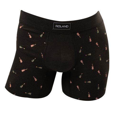 SET DE BOXER  ELASTICO RECUBIERTO PIERNA MEDIA NEGRO
