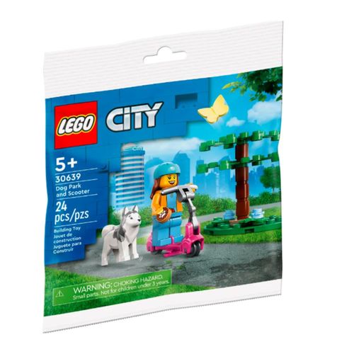 JUGUETE LEGO PARQUE CANINO Y PATINETE