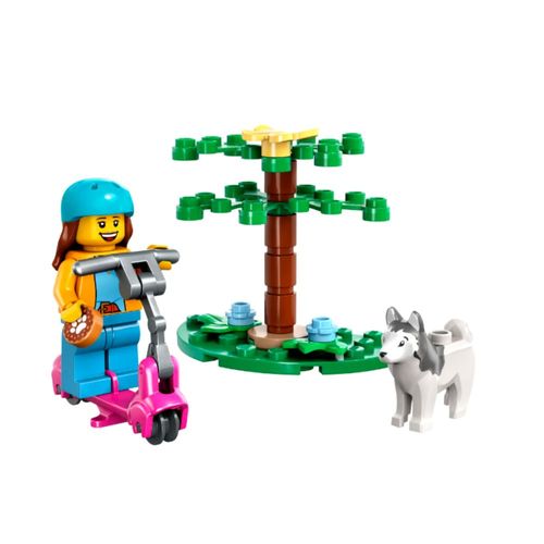 JUGUETE LEGO PARQUE CANINO Y PATINETE