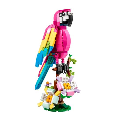 JUGUETE LEGO LORO ROSA EXÓTICO