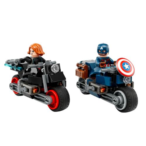 JUGUETE LEGO MOTOS DE VIUDA NEGRA Y EL CAPITÁN AMÉRICA