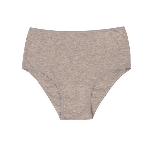 PANTY MEDIO SESGO ALTO GRIS JASPE PACK x1