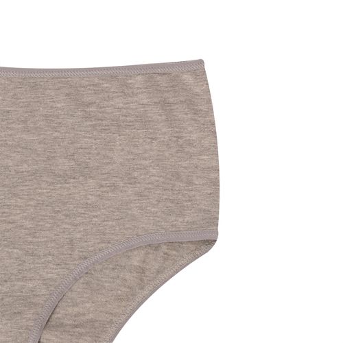 PANTY MEDIO SESGO ALTO GRIS JASPE PACK x1