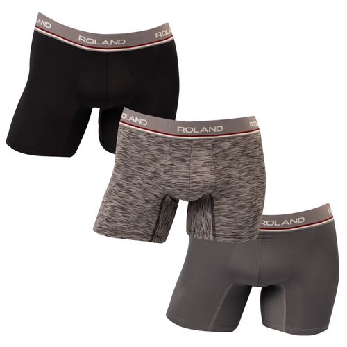 BOXER MICROFIBRA ELASTICO VISTO PIERNA MEDIA NEGRO