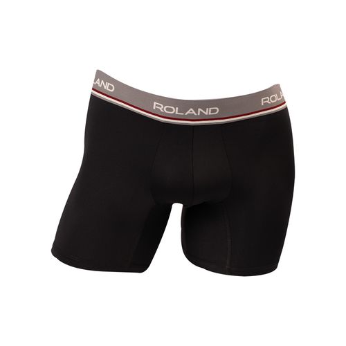 BOXER MICROFIBRA ELASTICO VISTO PIERNA MEDIA NEGRO