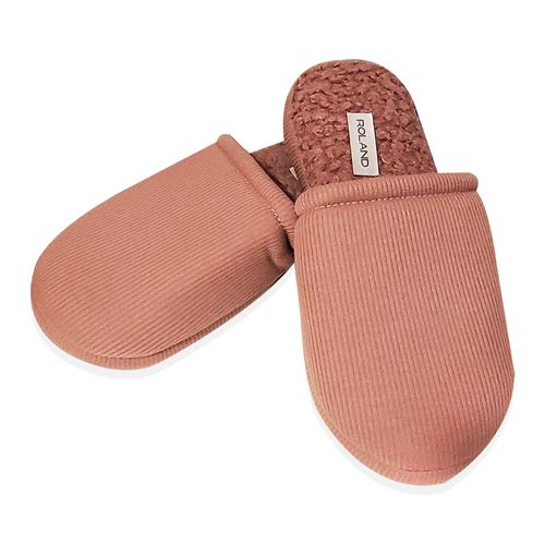 PANTUFLA LLANA JERSEY MAUVE