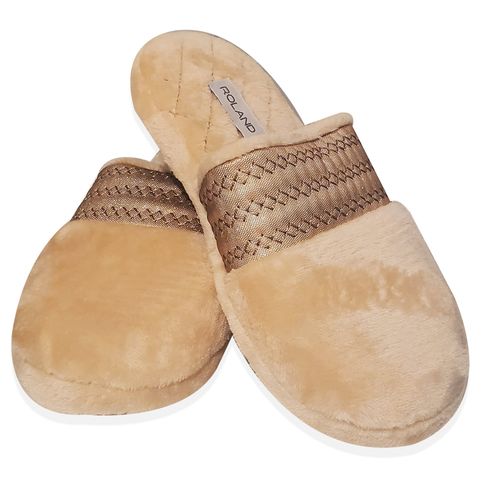PANTUFLA CINTA FELPA DURAZNO