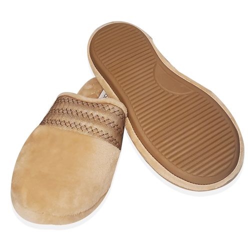 PANTUFLA CINTA FELPA DURAZNO