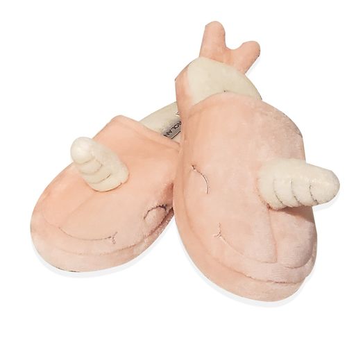 PANTUFLA SENCILLA ZAPATITO FELPA MAUVE