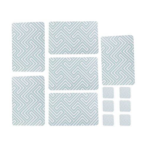 SET DE INDIVIDUALES ESTAMPADOS PLÁSTICO SURTIDO