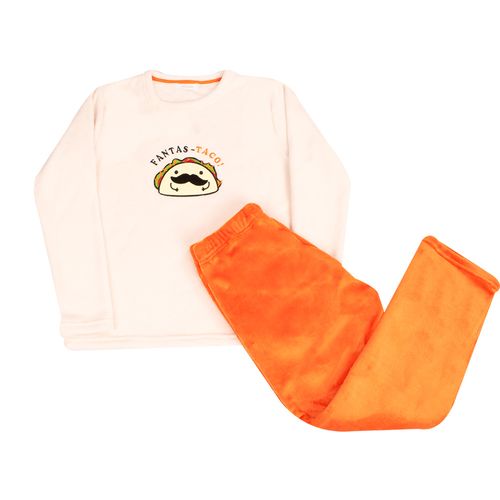 PIJAMA CONJUNTO MANGA LARGA +PANTALÓN CRUDO