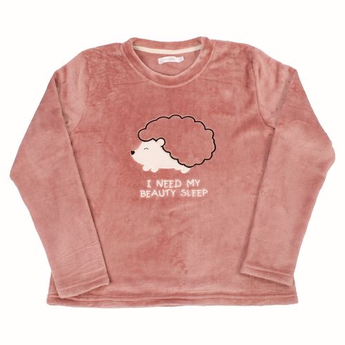 PIJAMA PUERCO ESPÍN POLAR ROSA