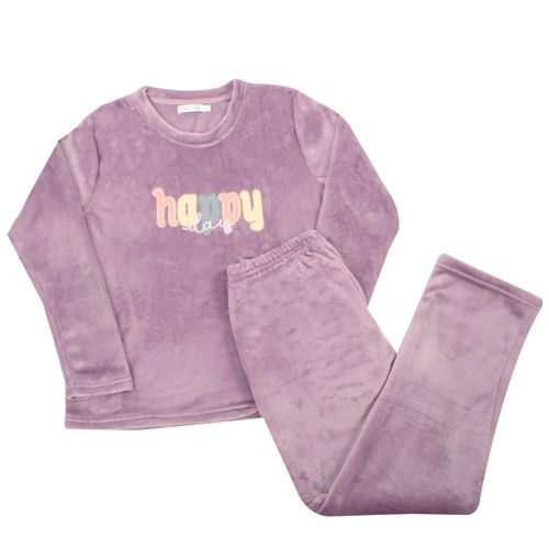 PIJAMA HAPPY POLAR LILA