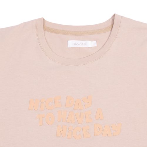 CAMISETA NICE DAY BEIGE