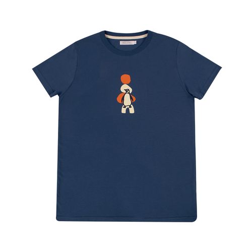 CAMISETA PINGÜINO AZUL PIEDRA