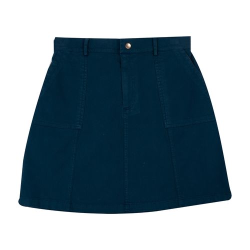 FALDA PLIEGUES AZUL