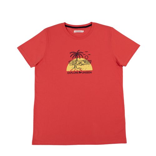 CAMISETA PALMERAS CORAL