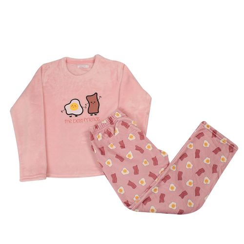 PIJAMA BEST FRIENDS POLAR ROSA