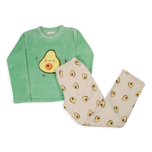 PIJAMA AGUACATE POLAR MENTA
