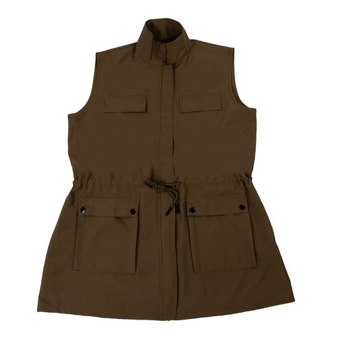 CHALECO TRES CUARTOS VERDE MILITAR