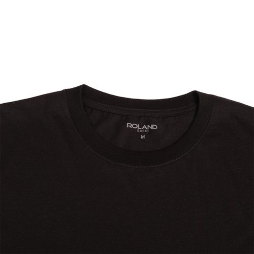 CAMISETA CUELLO REDONDO NEGRO