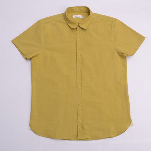 CAMISA LLANA MOSTAZA