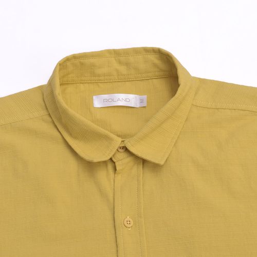CAMISA LLANA MOSTAZA