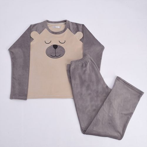 PIJAMA OSO POLAR GRIS