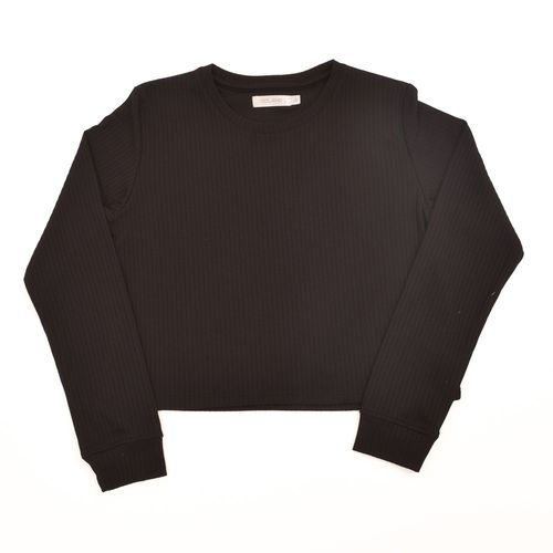 BUZO CUELLO REDONDO NEGRO