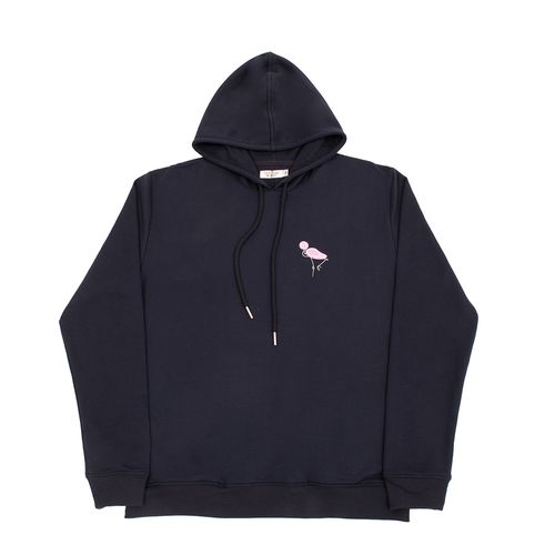 HOODIE REGIONS FLAMINGO AZUL MARINO