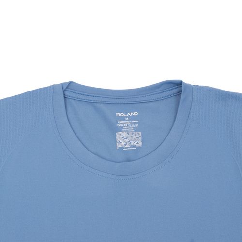 CAMISETA CUELLO REDONDO CELESTE