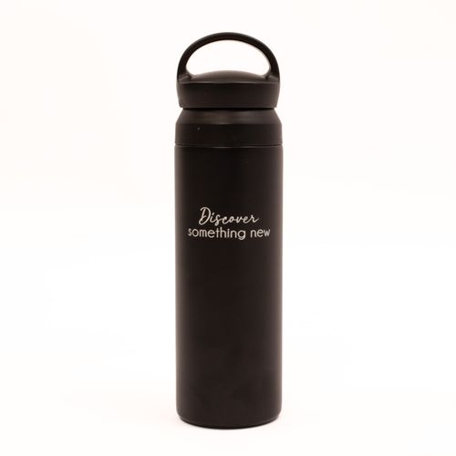 TERMO 500ML PLÁSTICO NEGRO