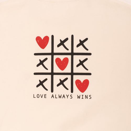 HOODIE FLEECE SAN VALENTÍN CRUDO