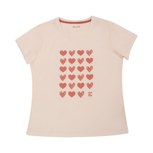 PIJAMA CONJUNTO MANGA CORTA+SHORT CORAZON SAN VALENTÍN CRUDO